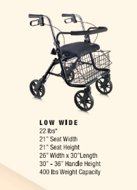 Evolution Low Wide DX Rollator